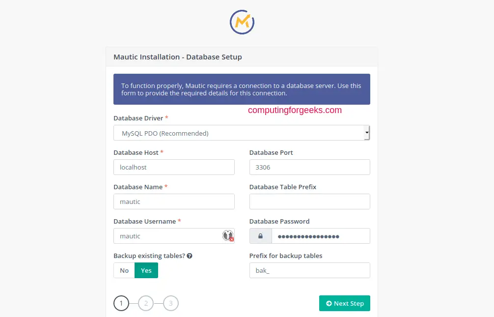 Install Mautic Marketing & CRM Software on CentOS 7 2 mautic installation centos 02