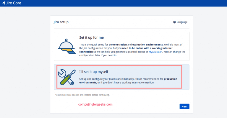 setup jira centos rhel 8 01