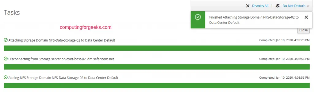 How To Add NFS Data, ISO and Export Storage Domain to oVirt / RHEV 4 setup ovirt nfs storage 04