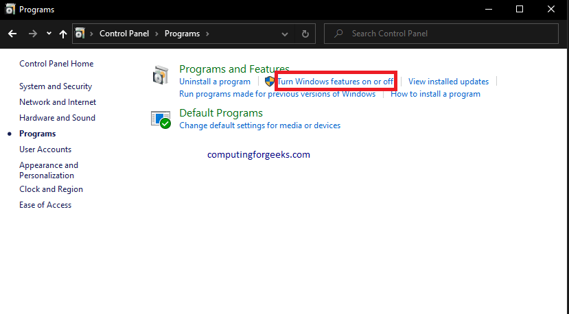 Enable Hyper-V and Install Vagrant on Windows 10 3 hyper v 3 turn on off features 1
