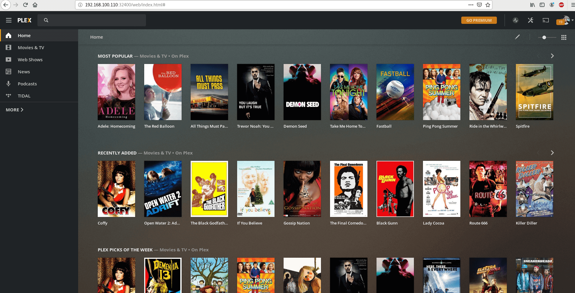 how to install plex media server on amahi