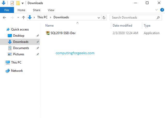 Install SQL Server 2019 Developer Edition on Windows Server 2019 1 sql2019 1 donloaded file