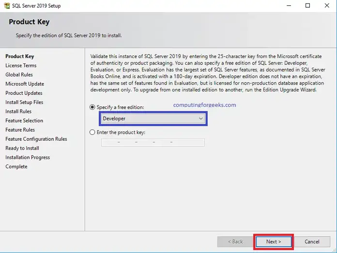 sql2019 5 2 lựa chọn