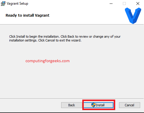 Enable Hyper-V and Install Vagrant on Windows 10 13 vagrant 2 3 Install