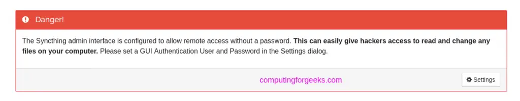 Install and Configure Syncthing on CentOS 8 / CentOS 7 1 install Syncthing centos 01