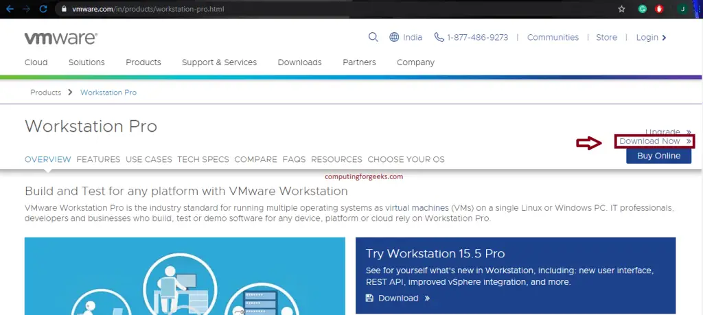 Install VMWare Workstation 15.x Pro on CentOS 8 2 vmware download