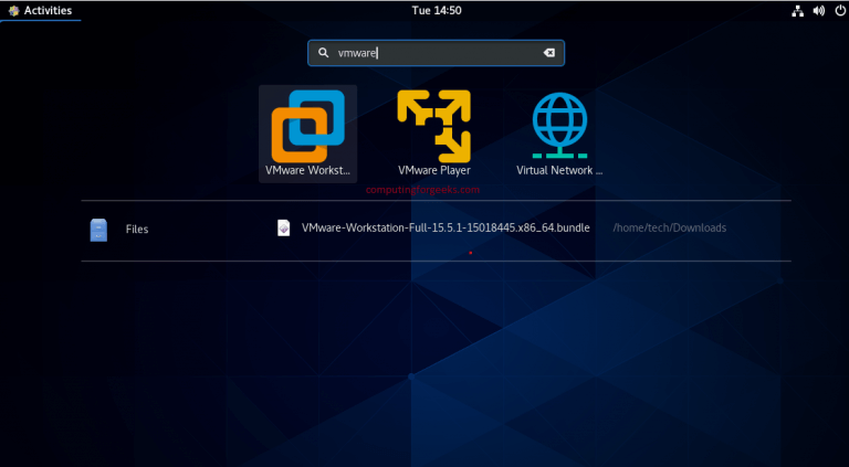 vmware installed proof
