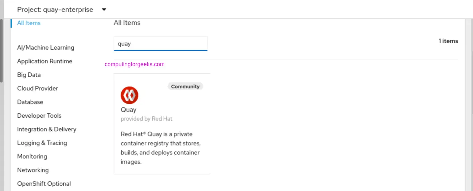 Install Project Quay Registry on OpenShift With Operator