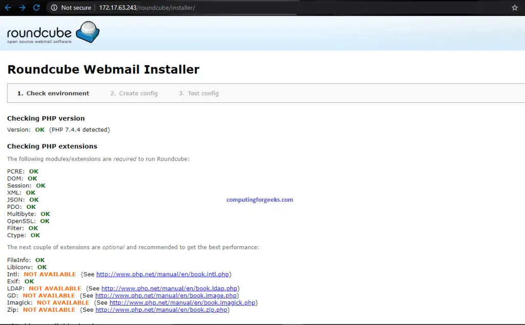 Setup Mail Server on CentOS 8 With Postfix, Dovecot, MySQL and RoundCube 1 roundcube 1