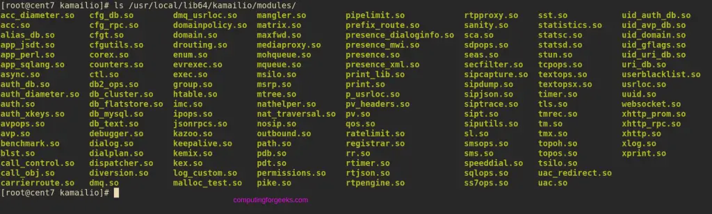 Install Kamailio SIP Proxy Server From Source on CentOS 7 1 build kamailio from source centos