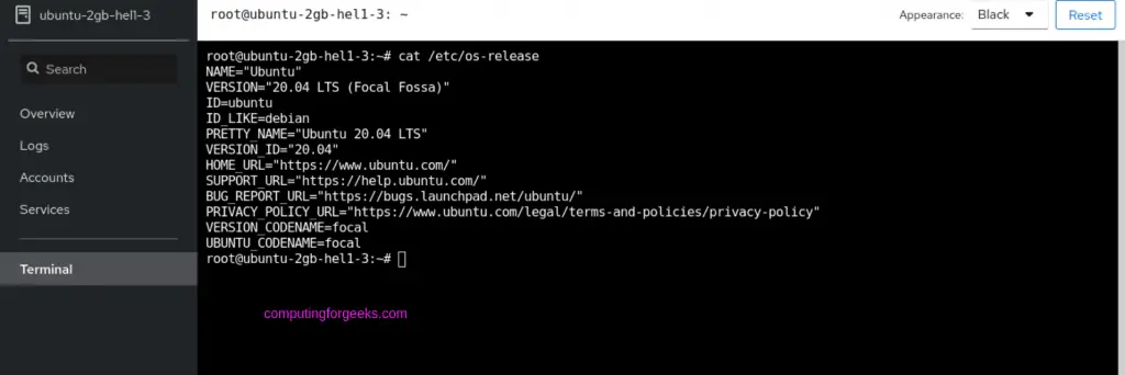 Manage Ubuntu 20.04 Linux With Cockpit Web Console 5 install cockpit ubuntu 05