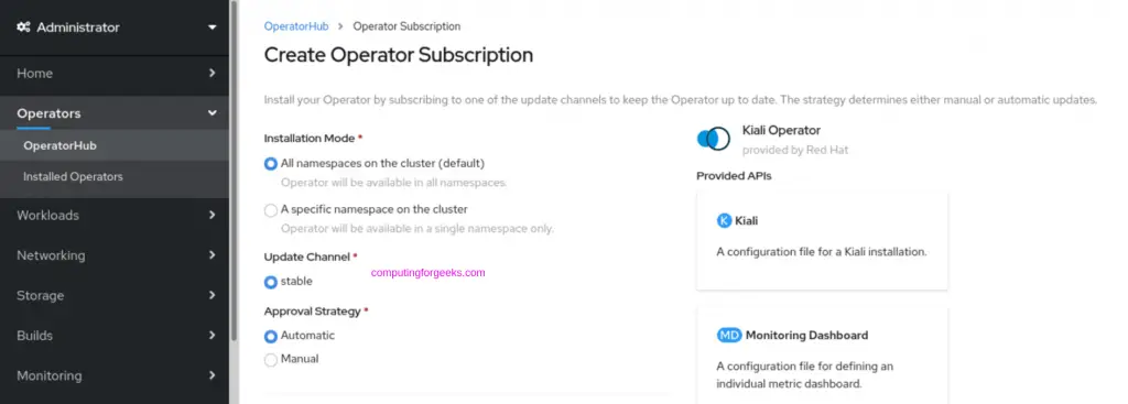 How To Install Istio Service Mesh on OpenShift 4.x 8 install istio service mesh openshift 07