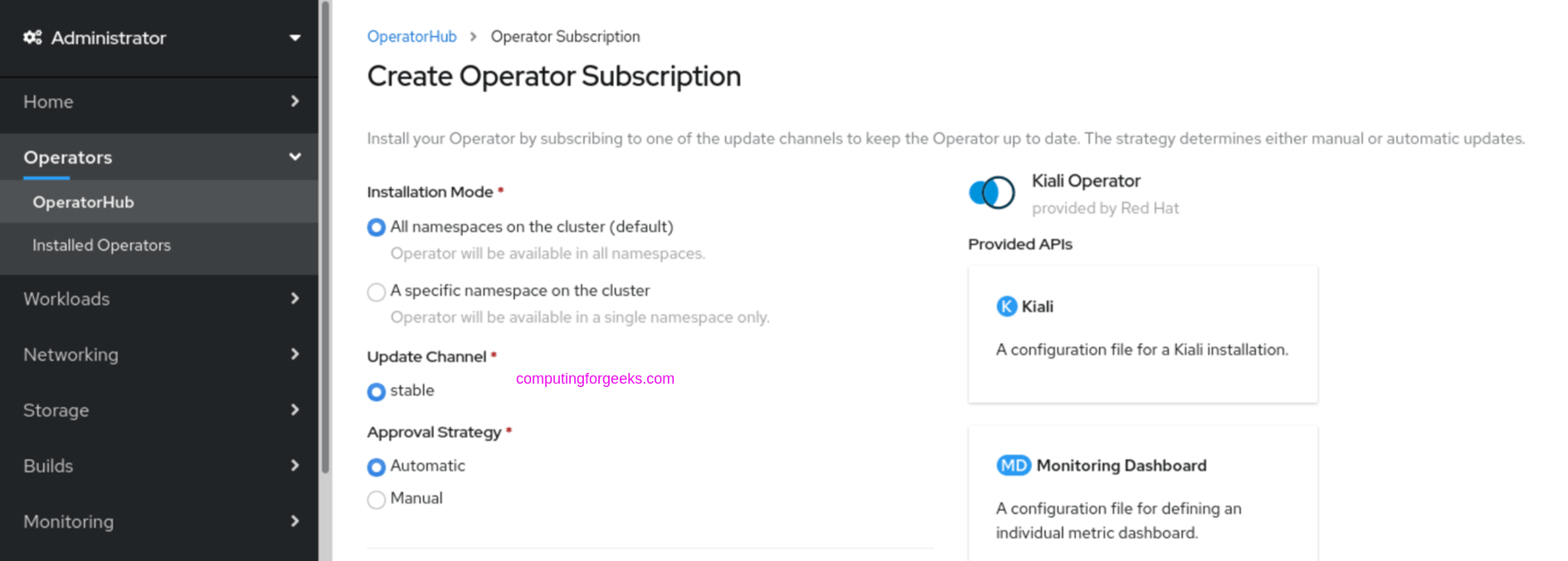 How To Install Istio Service Mesh on OpenShift 4.x