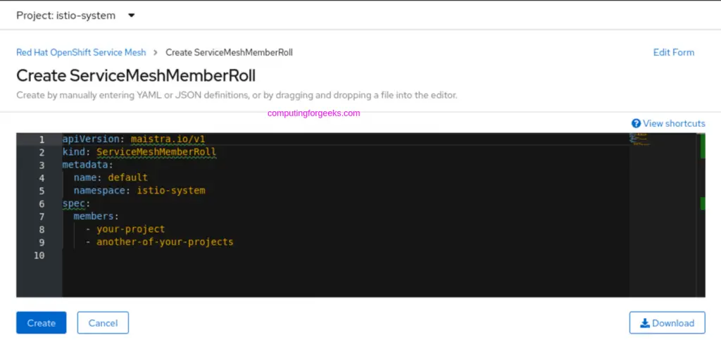How To Install Istio Service Mesh on OpenShift 4.x 18 install istio service mesh openshift 17