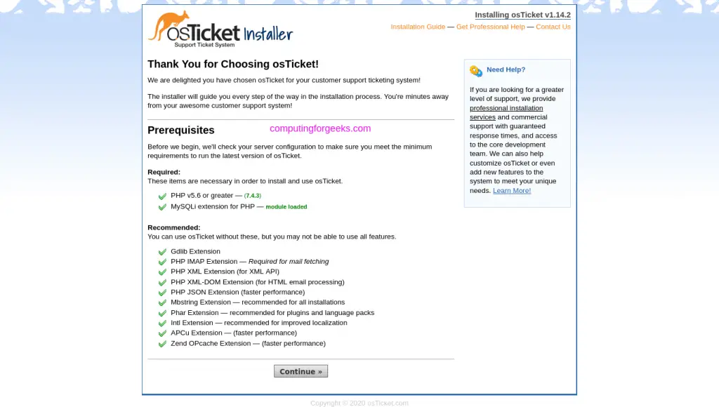 How To Install osTicket on Ubuntu 20.04/18.04 Linux 2 install os ticket ubuntu 01