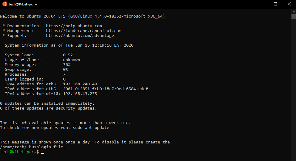 Run Podman on Windows 10 | Windows Server 2019 with WSL2 11 Ubuntu2004 WSL Installed and logged in