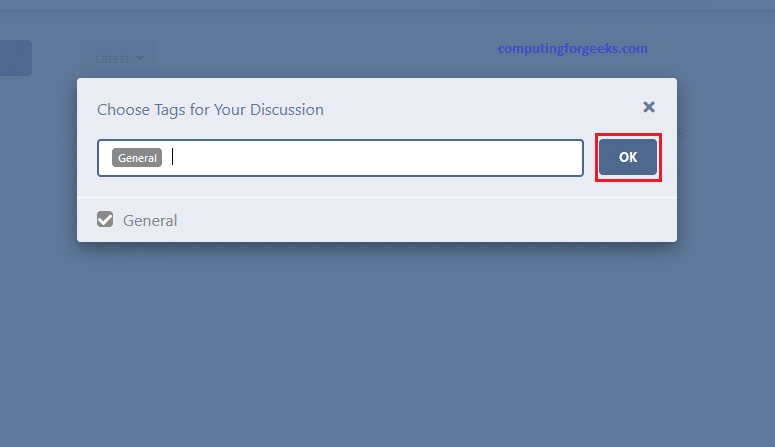 How To Create Community Forum Discussion Website with Flarum 5 Flarum 5 add a discussion add tag prompt
