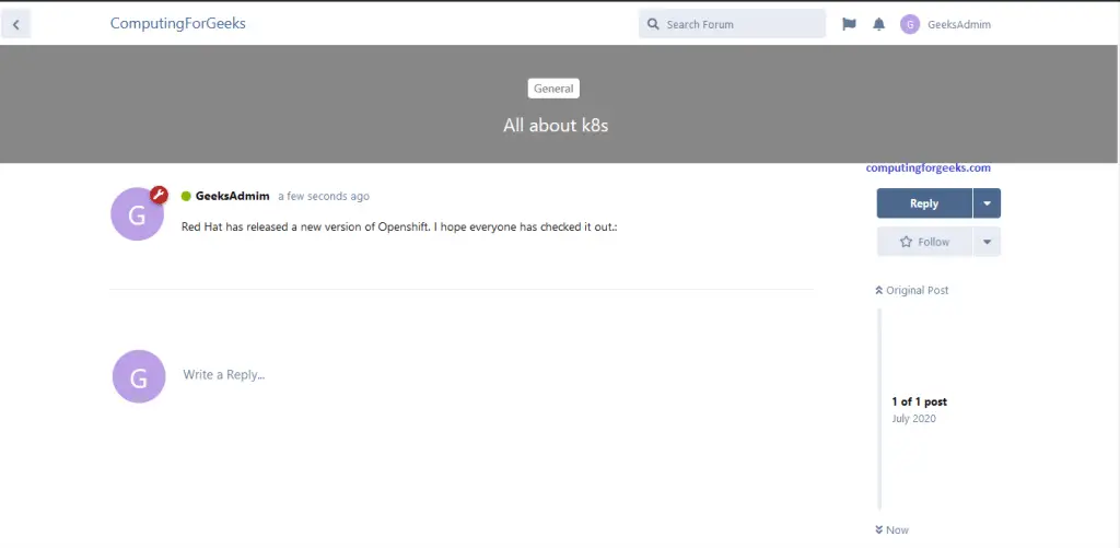 How To Create Community Forum Discussion Website with Flarum 6 Flarum 6 discussion posted