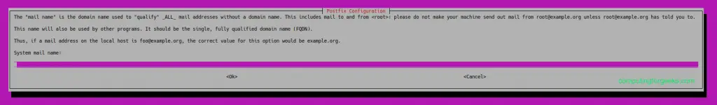 Setup Pydio Cells File Sharing Server on Ubuntu 20.04 2 How to configure postfix SMTP on pydio server 01