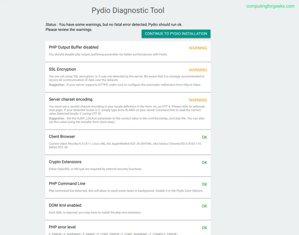 Setup Pydio Cells File Sharing Server on Ubuntu 20.04 4 How to install pydio on Ubuntu 20.4