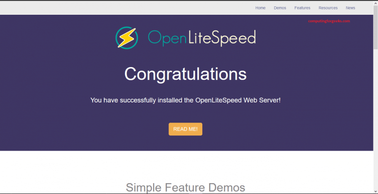 LiteSpeed virtual host port 8088