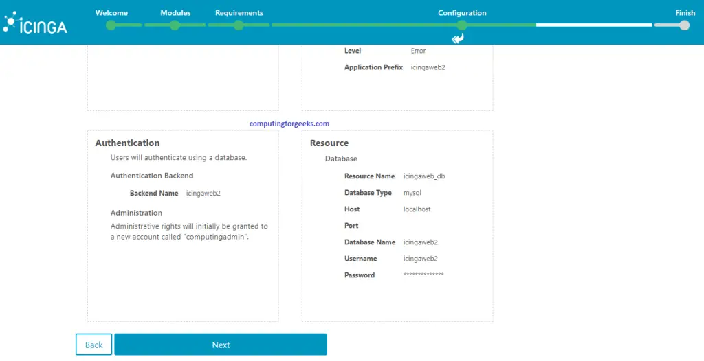 Install and Configure Icinga2 Monitoring Tool on Ubuntu 20.04 13 icinga2 web setup 10 review