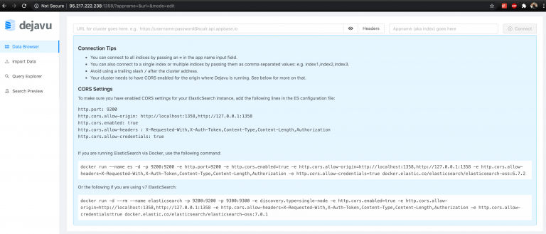 install and use dejavu elasticsearch web ui