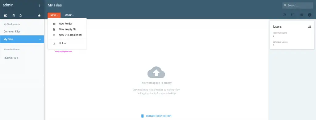 Setup Pydio Cells File Sharing Server on Ubuntu 20.04 8 install pydio cell storage server ubuntu 05