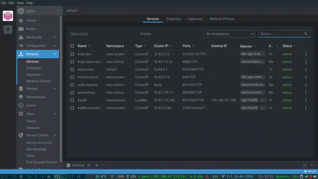 Install Lens - Best Kubernetes Dashboard & IDE 10 Lens network services