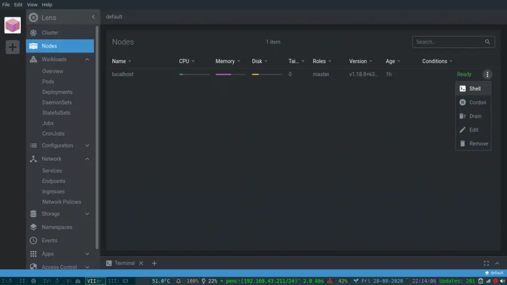 Install Lens - Best Kubernetes Dashboard & IDE 8 Lens nodes