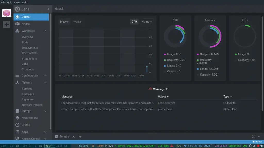 Install Lens - Best Kubernetes Dashboard & IDE 7 Lens page 7 metric available