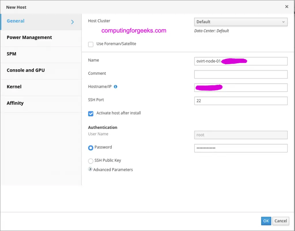 How To Add Compute Host to oVirt Virtualization 3 add compute host ovirt 001