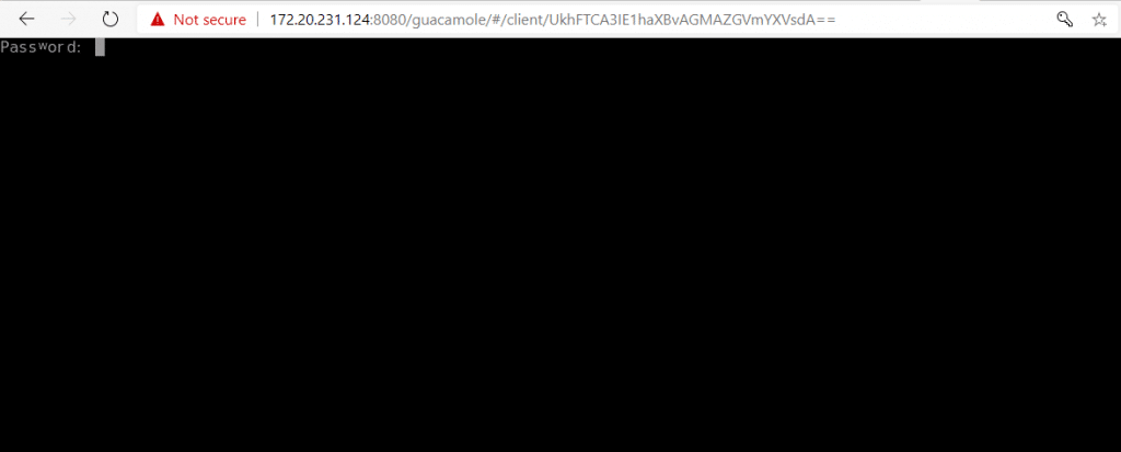 Install and Use Guacamole Remote Desktop on CentOS 8 5 guacamole 4 login as password