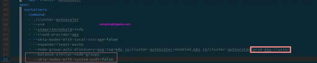 Enable Cluster Autoscaler in an EKS Kubernetes Cluster 11 EKS Configure Cluster Autoscaler 07