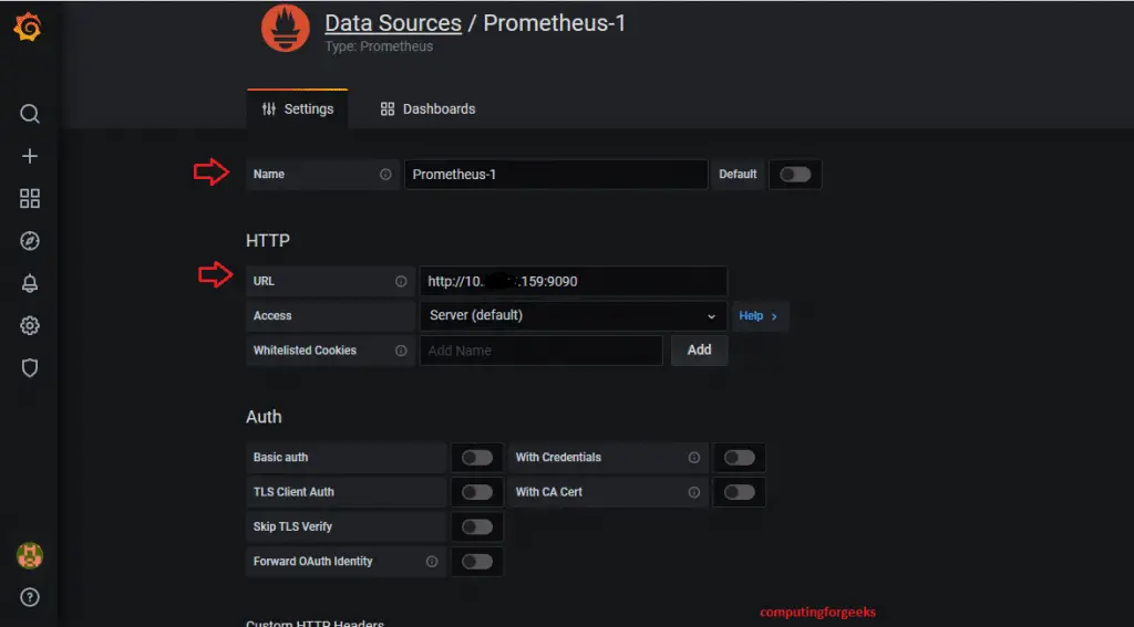 Monitor Apache Kafka with Prometheus and Grafana 7 Grafana add datasource 4