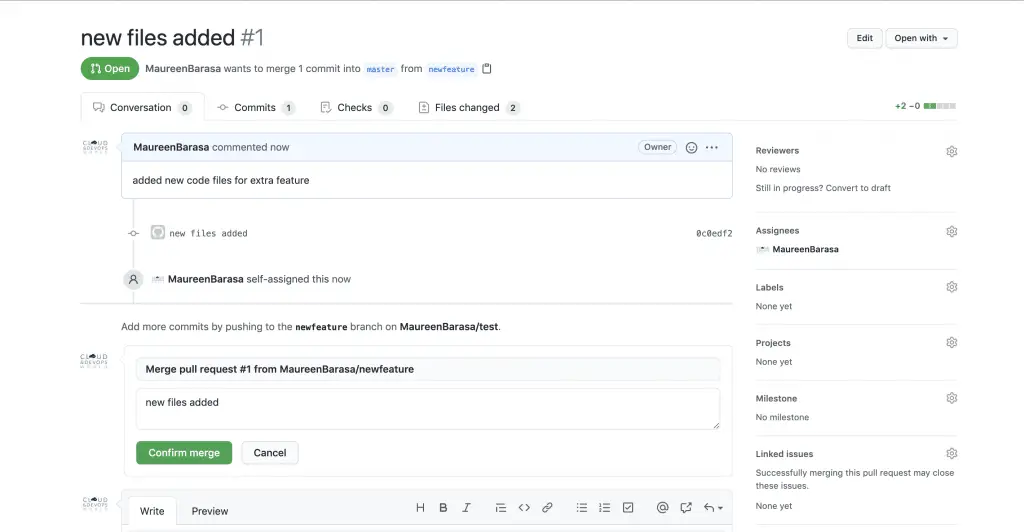 How To Implement New Feature in Git Without Affecting the Master Branch 4 Screenshot 2020 09 29 at 15.00.41