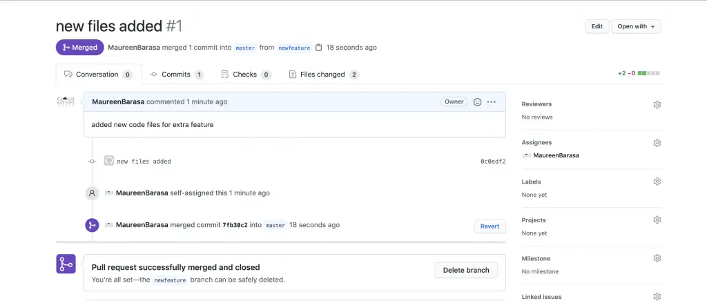 How To Implement New Feature in Git Without Affecting the Master Branch 5 Screenshot 2020 09 29 at 15.01.01