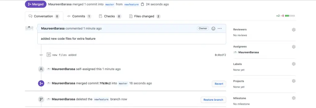 How To Implement New Feature in Git Without Affecting the Master Branch 6 Screenshot 2020 09 29 at 15.01.42