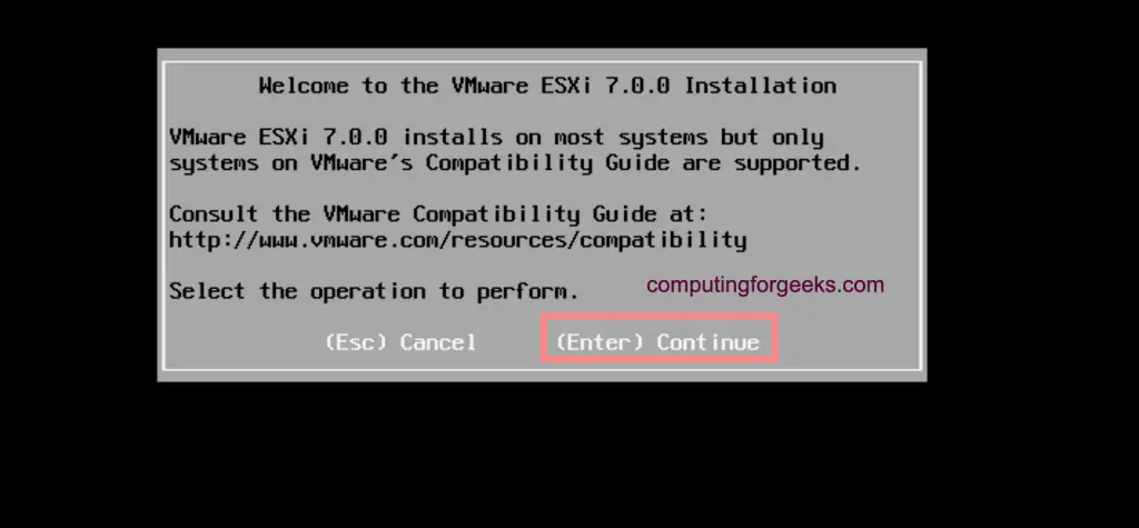  installieren Sie esxi 7 05