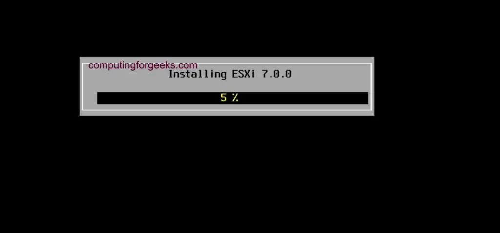 install esxi 7 12