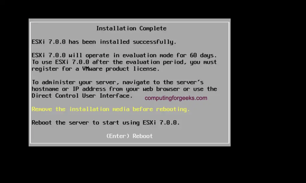 instalar esxi 7 13