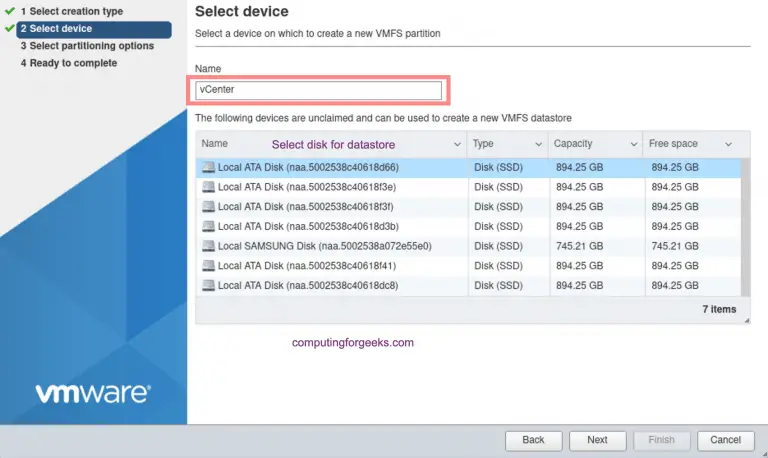 How To Install vCenter 7 Server Appliance on ESXi Host | ComputingForGeeks
