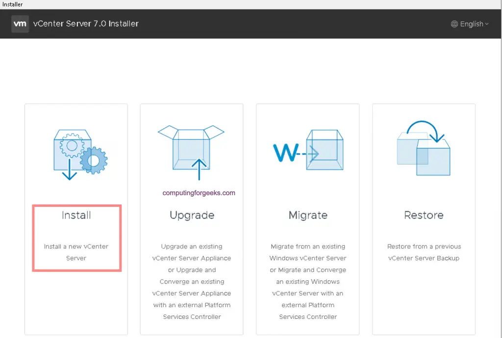 How To Install vCenter 7 Server Appliance on ESXi Host 13 install vcenter server 13