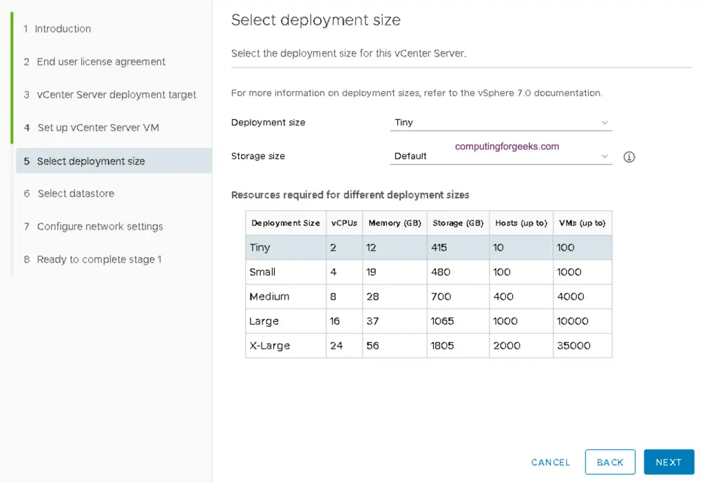 How To Install vCenter 7 Server Appliance on ESXi Host 19 install vcenter server 19