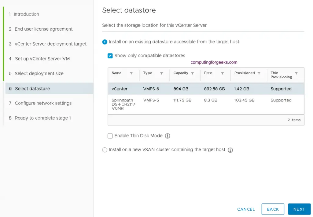 How To Install vCenter 7 Server Appliance on ESXi Host 20 install vcenter server 20