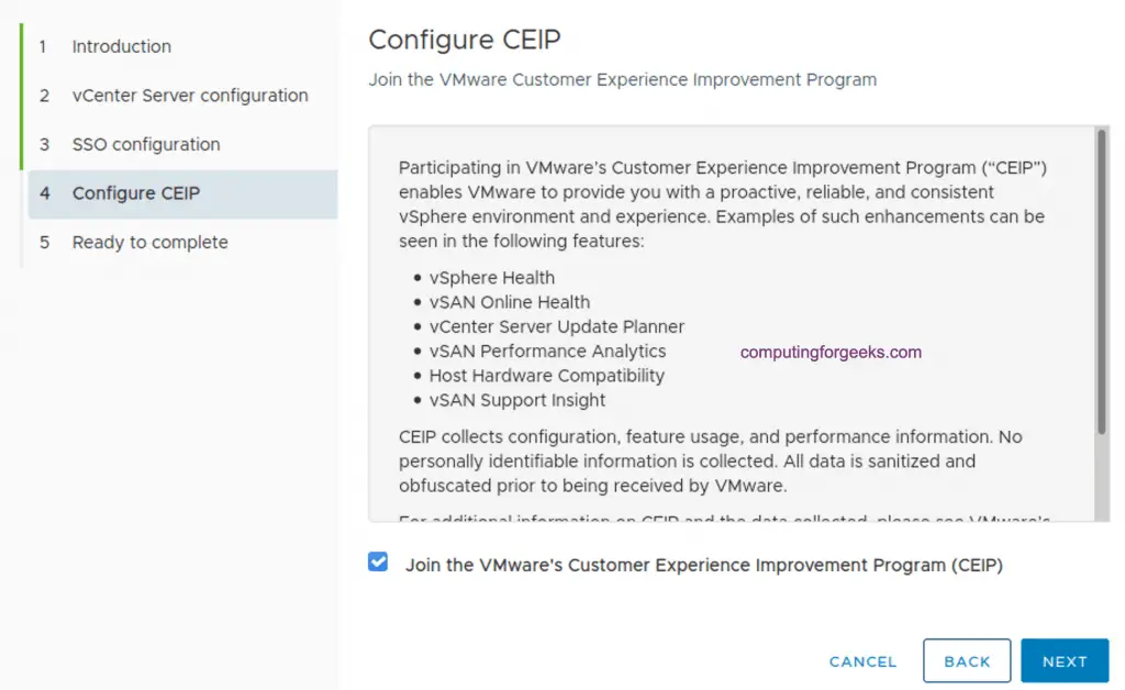 How To Install vCenter 7 Server Appliance on ESXi Host 27 install vcenter server 29