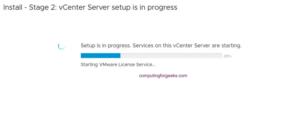 How To Install vCenter 7 Server Appliance on ESXi Host 28 install vcenter server 30