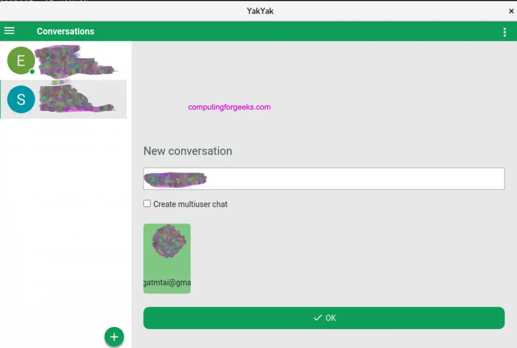 Install Google Hangouts Client on CentOS 8 3 install yakyak centos 08 02