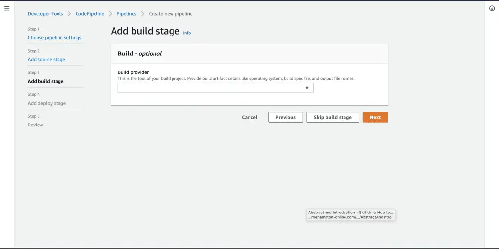 Create and Configure AWS Application Load Balancer with CloudFormation 6 Add Build Stage