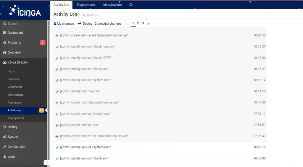 Automate Icinga2 Configurations with Icinga Director on CentOS 8|RHEL 8 15 How to deploy changes icinga director